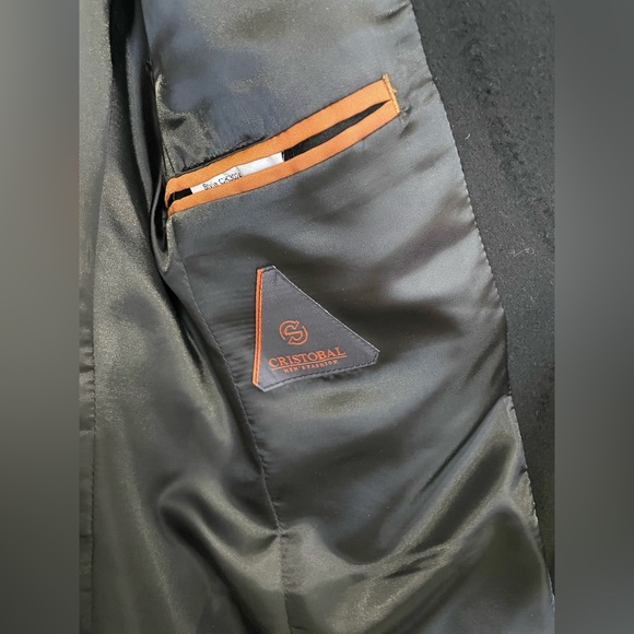 Cristobal Black Dress Coat - Picture 2 of 4